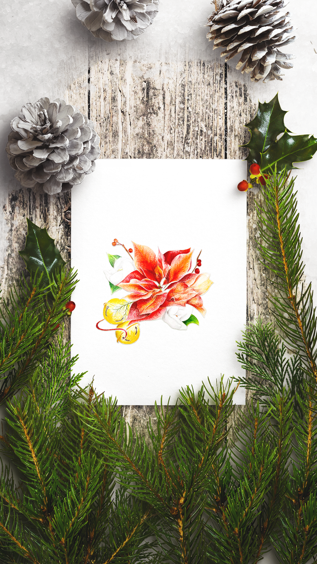 Holiday Flower Art Print