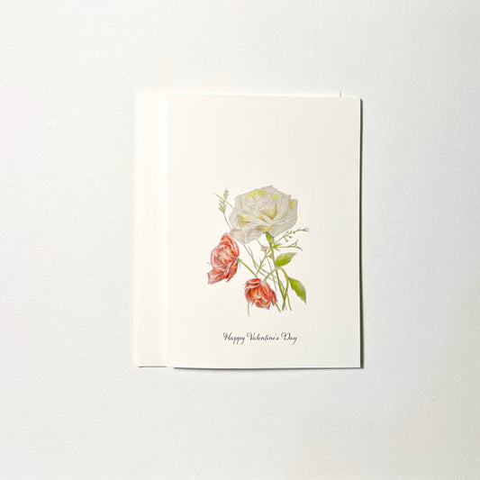 Valentine Flowers Card